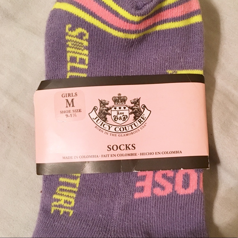 🔺SOLD🔻 ❤️CLEARANCE Juicy Couture Socks - Picture 2 of 3